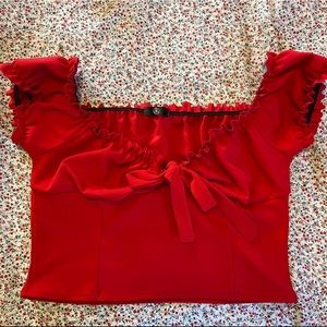 Missguided red crop
